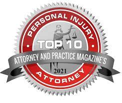 Top 10 Attorney and Practice Magazine's: Personal Injury Attorney, 2021